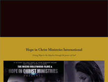 Tablet Screenshot of hopeinchrist.com